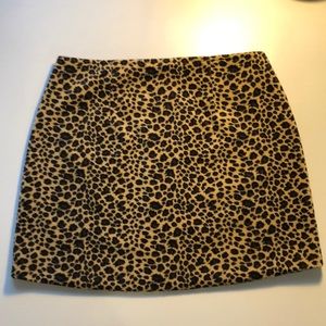 Vintage cheetah print mini skirt (Size S)